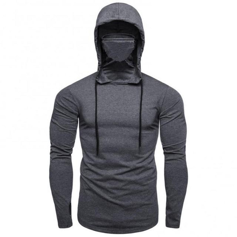 "Ultimate Comfort and Style: Men'S Solid Color Hoodie with Long Sleeves"