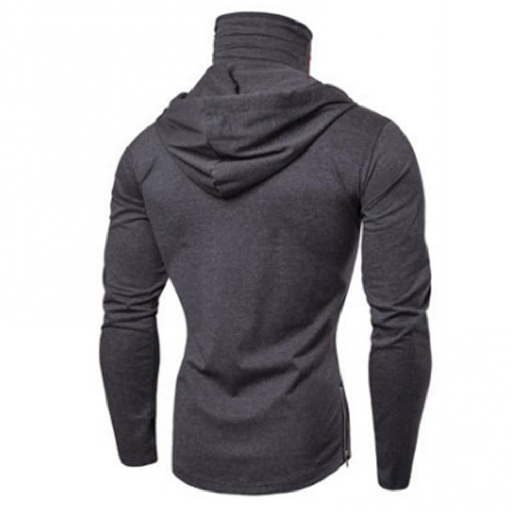 "Ultimate Comfort and Style: Men'S Solid Color Hoodie with Long Sleeves"