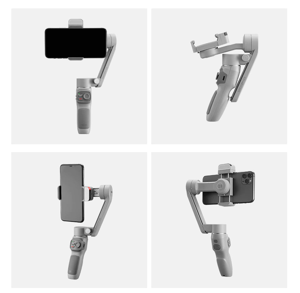 "Capture Tiktok Magic with the Zhiyun Smooth Smartphone Gimbal Combo: Ultimate Stabilizer, Tripod Stand, and LED Light!"