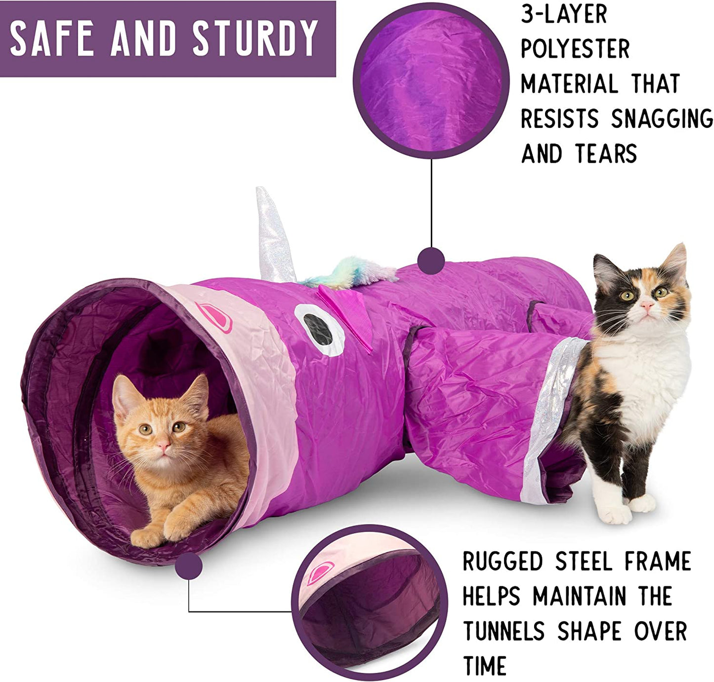 "Magical Mewniverse Multi-Pet Tunnel: Endless Delights for Your Furry Friends!"