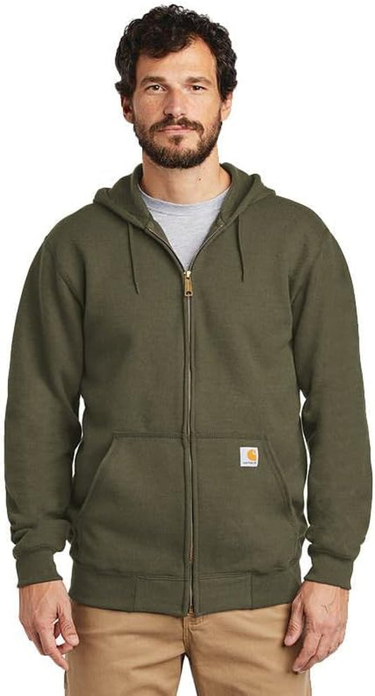 "Ultimate Comfort and Style: Men'S Loose Fit Midweight Full-Zip Sweatshirt"