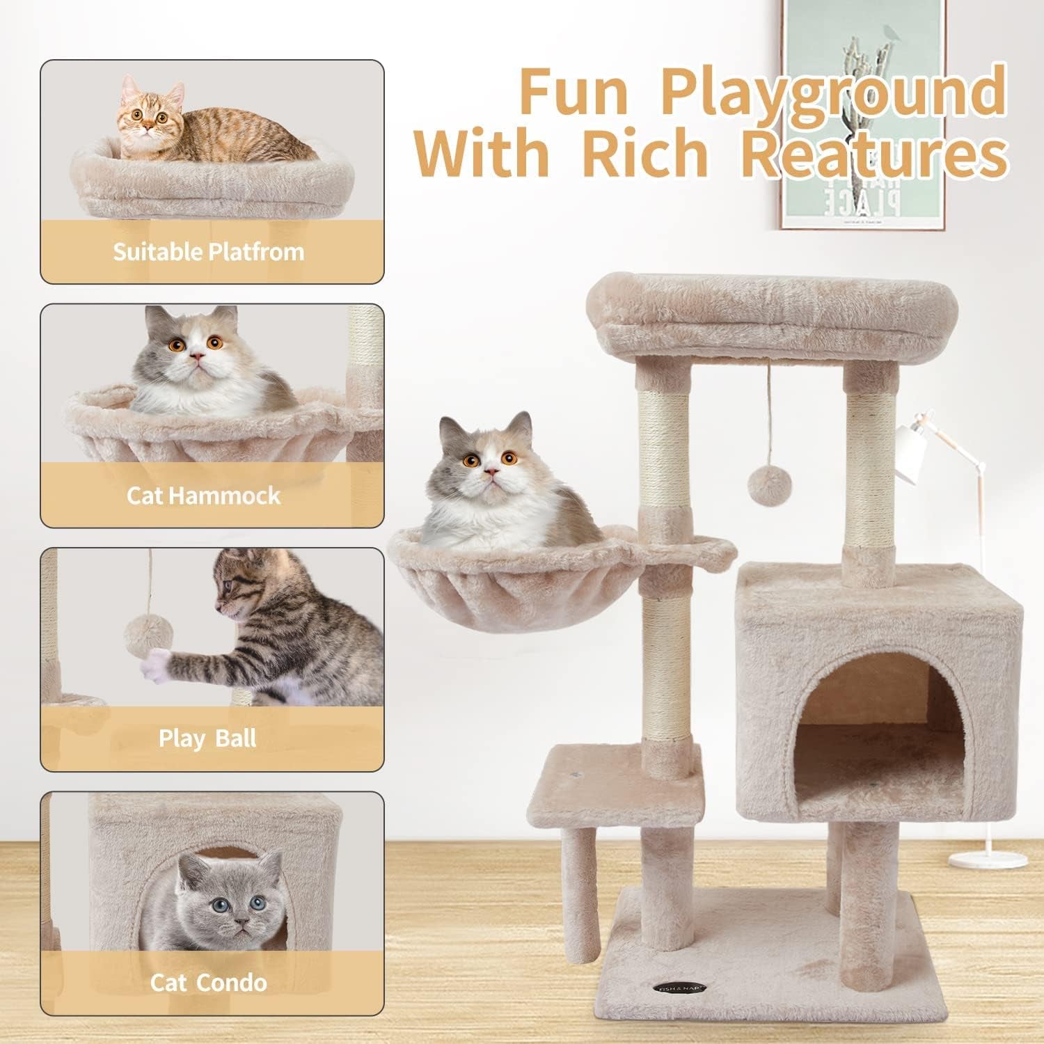 "Whisker Haven: the Ultimate Indoor Playground for Playful and Contented Cats!"