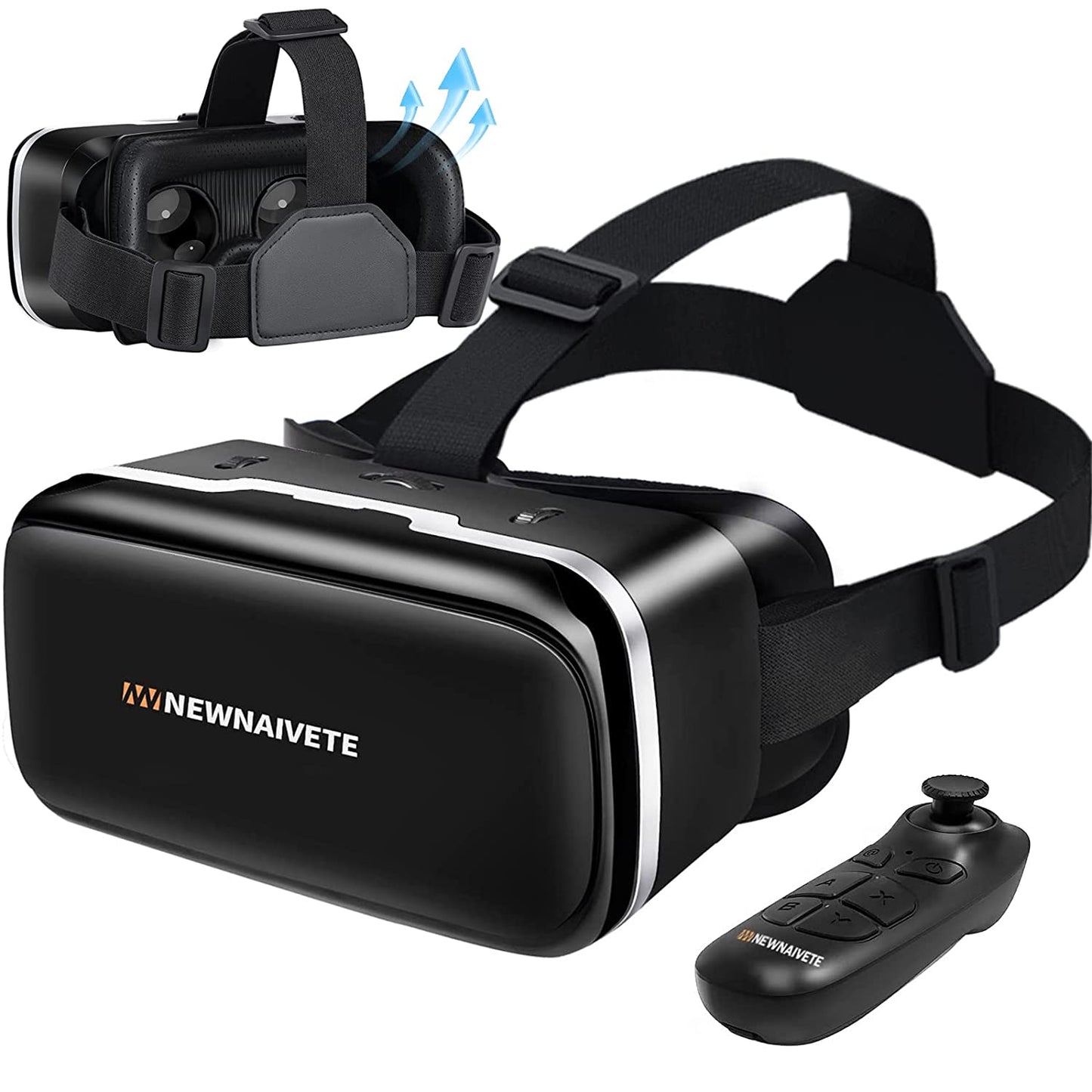 "Immerse Yourself in Virtual Reality: Universal VR Headset for Iphone & Android with Remote - Perfect for 3D Gaming & Videos on 4.7”-6.53” Phones"