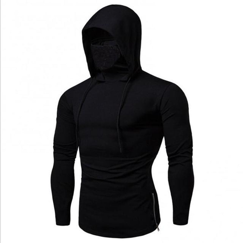 "Ultimate Comfort and Style: Men'S Solid Color Hoodie with Long Sleeves"