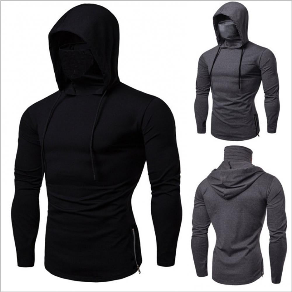 "Ultimate Comfort and Style: Men'S Solid Color Hoodie with Long Sleeves"